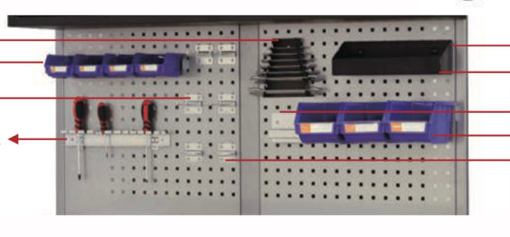 Modular - Hang Bin Bracket suits Modular Workbench