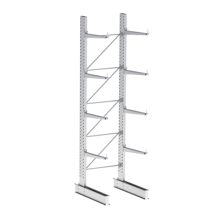 Cantilever Racking - Heavy Duty Galvanised - Single Sided - 6000mm Height