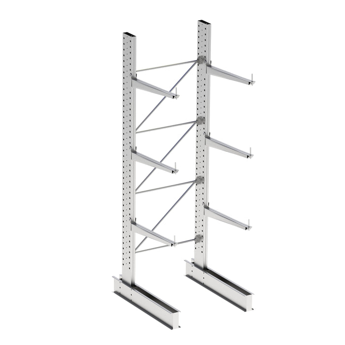 Cantilever Racking - Heavy Duty Galvanised - Single Sided - 4800mm Height